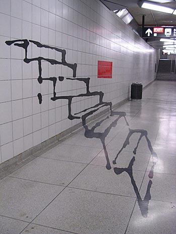 Graffiti Stairs Illusion