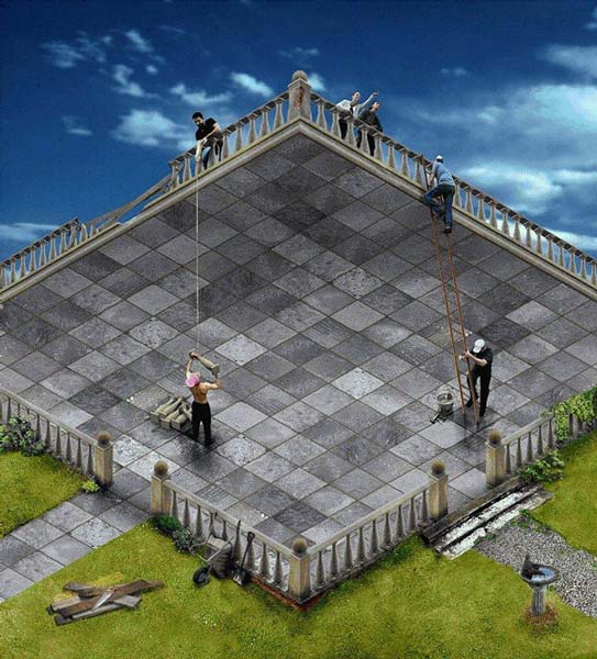 Courtyard or Terrace Illusion